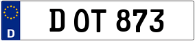 Truck License Plate